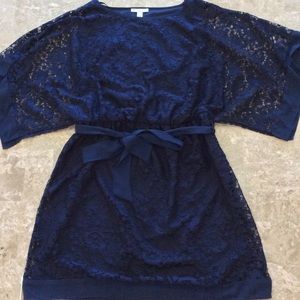 Navy lace dress